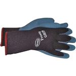 Boss 8439M Medium Blue Frosty Grip Latex Coated Palm Glove Utility Glove