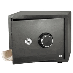 Em-D-Kay C3 0.95 Cubic Foot Home Or Office Security Safe With Dial Combination And High Security Cross Key Override