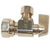 Aqua Plumb C3715 1/4" Turn Angle Valve With 1/2" FIP To Connector 3/8" Compression