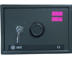 Em-D-Kay C5 1.55 Cubic Foot Home Or Office Security Safe With Dial Combination And High Security Cross Key Override