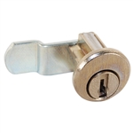 CompX C8710 Bright Nickel US14 Mailbox Lock With Clip Replaces Bommer Style Locks