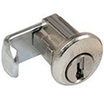 CompX C8717 Bright Nickel US14 Mailbox Lock With Clip Replaces Nutone Style Locks