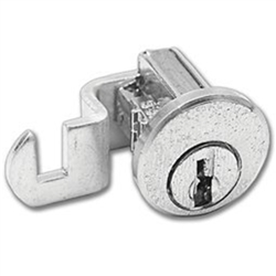 CompX C8724 Bright Nickel US14 Mailbox Lock With Clip Replaces Bommer Spring Hinge Style Locks