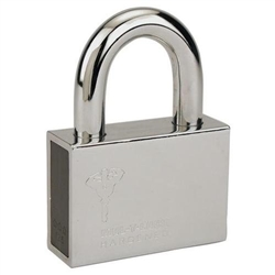 Mul-T-Lock, C8PC1, #8 C Series Pop Shackle Padlock Key Retaining (5/16" Shackle) 7/8" Clearence, HIGH SECURITY, 006 KEYWAY