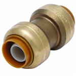 PipeBite, CC10000, 1/2" x 1/2", Lead Free Coupling, (Sharkbite Like) Push Fit Fittings For Use With Copper Tubing CTS, CPVC & Pex With Integral Tube Liner Included