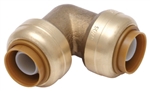 PipeBite, CC10015, 1/2" x 1/2", Lead Free, Elbow, (Sharkbite Like) Push Fit Fittings For Use With Copper Tubing CTS, CPVC & Pex With Integral Tube Liner Included