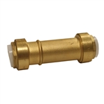 PipeBite, CC10110, 1/2" x 1/2", Lead Free Slip Coupling, (Sharkbite Like) Push Fit Fittings For Use With Copper Tubing Copper Tube Size And CPVC