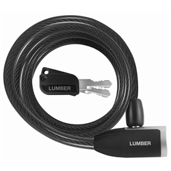 Wordlock CL-598-BK Black 10mm x 6' FT Match Key Cable Lock