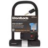 WordLock CL-609-BK Matte Black WLX Series 8" Match Key U Lock Bike Lock