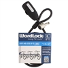 WordLock CL-633-A1 Loop'N Lock Bike Lock 8mm x 4' FT Match Key Cable Lock 1 Assorted Color Per Order (Teal, Black & Red)