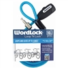 WordLock CL-639-AS Loop'N Lock Bike Lock 10mm x 7' FT Match Key Cable Lock 1 Assorted Color Per Order (Black, Teal & Red)