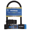 WordLock CL-656-BL Matte Blue 8" Combination Resettable 4 Dial U Lock Bike Lock