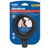 Wordlock CL-661-BK Black 8mm x 5' FT Combination Quick Release Cable Lock Resettable