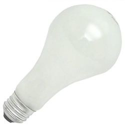GE LIGHTING 18275 Frosted 100 Watt Rough Service Incandescent Worklight Bulb A21