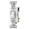 Cooper Wiring, CS415W, 4 Way Toggle Switch, 15 Amp, 120 Volt, White, Grounded, Standard