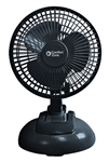 Comfort Zone, CZ6XMBK, 1 Fan 6", Black, 2 in 1 Clip on or Desk Style Fan