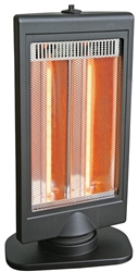 Comfort Zone, CZHTV9, Flat Panel Halogen Heater, slim line twin tube design