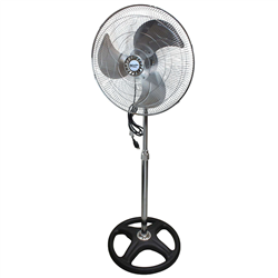 Comfort Zone CZHVP18EX 18" Oscillating High Velocity 120V AC/60Hz Fan With 3 Speed Rotary Control And A Large Waited Base