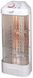 Comfort Zone, CZQTV8, Deluxe Dual Quartz Heater, White