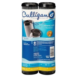 Culligan, D-10A, 2 Pack, Level 1 Undersink Drinking Water Filter Replacement Cartridge Carbon Impregnated Cellulose