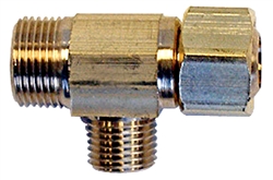 Aqua Plumb, 3516P, Easy Connect 3/8" x 3/8" Brass Supply Stop Extender Tee