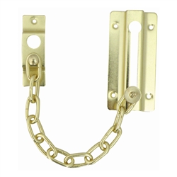 Ultra 29010 Brass US3 Door Chain Guard Without Key