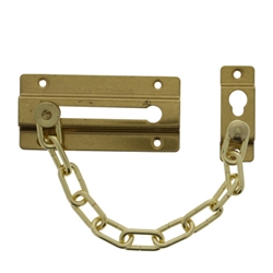 Ultra 29015 Brass US3 Solid Brass Plates Door Chain Guard Without Key