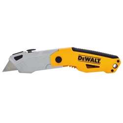 DeWALT DWHT10261 Folding Retractable Auto Load Utility Knife Black And Yellow