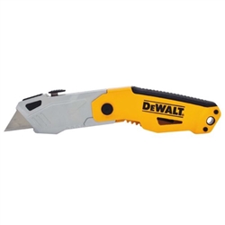 DeWALT DWHT10261 Folding Retractable Auto Load Utility Knife Black And Yellow