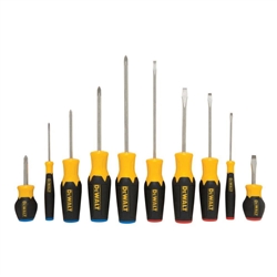 DeWalt DWHT62513 Screwdriver Set Phillips Slotted, 10 Piece