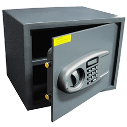 Em-D-Kay E5N 1.54 Cubic Foot Digital Home Or Office Security Safe With Lighted Display An Electronic Keypad And Key Override
