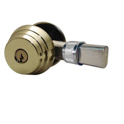 Arrow E61-03R Polished Brass US3 Grade 2 E Series Single Cylinder Deadlocking Deadbolt With 2-3/8" Drive-In Backset