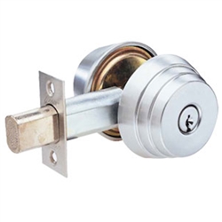 Arrow E62-26DL Satin Chrome US26D Grade 2 E Series Double Cylinder Deadlocking Deadbolt With 2-3/4" Backset