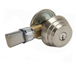 Arrow E62-26DRL Satin Chrome US26D Grade 2 E Series Double Cylinder Deadlocking Deadbolt With 2-3/4" Drive In Backset