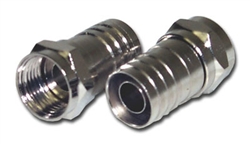 CONECT IT, F59AHX, 2 Pack, RG59 Coaxial "F" Crimp On End Connector