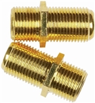 CONECT IT, F-81X, 2 Pack, Feed Thru Coaxial Cable Coupler, Connects 2 Coaxial Cables