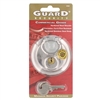 Guard 242 Stainless Steel 2-3/4" Wide Discus Padlock With Shrouded Shackle