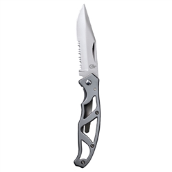 Gerber 48484 2.22" Paraframe Mini Stainless Serrated Folding Knife With Belt Clip