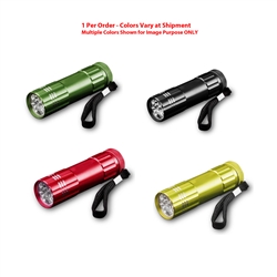 Go Green Power 9 LED 1 Pocket Flashlight Assorted Colors