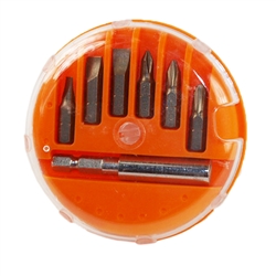 H H Smith GHS6 7 Piece Drill/Screwdriver Bit Set With Handy Storage Case