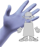 The Safety Zone, GNPR-XLG-1M, 5 Mil Blue Nitrile, Powder Free, Non-medical, Disposable Glove, X-Large, 100 Per Box