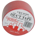2" 48mm x 10 Yard, 9.14m Red, General Purpose Duct Tape, Durable
