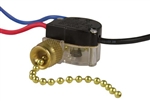 Gardner Bender, GSW-39, Variable speed, Two Circuit Brass Plated Pull Chain Switch