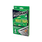 Pest Guard GTM412G Disposable Roach and Insect Glue Traps for Crawling Pests 4 Pack