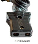 HAC1116, 6', 18/2 HPN, Black Miniature Plug Appliance Cord, 10A, 125V, 11/16"