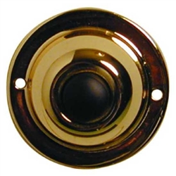 Trine JRP 1-3/4" Round Push Button With Black Button