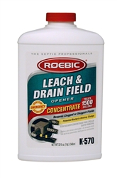 Roebic, K-570-Q-4, 2 LB 1 QT 32 OZ, Concentrated Leach And Drain Field Opener Drain Cleaners & Openers