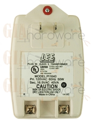 Lee Electric PI1640 White 16V Plug In Type Class 2 Transformer With 40VA