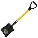 Tuff Stuff 52911 Square Point Shovel With Heavy Duty D-Grip Fiberglass Handle