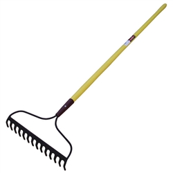 Tuff Stuff LGT52931 14 Tines Bow Rake With Fiberglass Handle